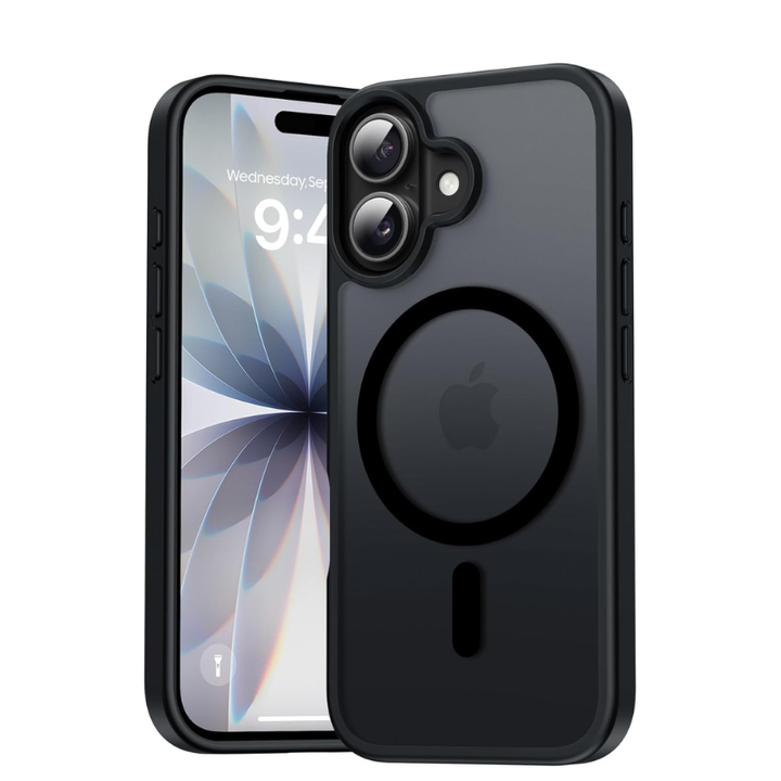 EGOTUDE Frosted Translucent Hard Back Cover Compatible with Mag-Safe