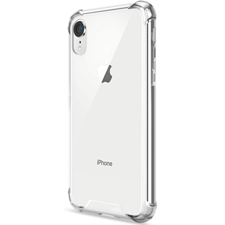 Shock Proof Crystal Clear Hard Back Hybrid Soft Bumper Anti Scratch Cover Case (Transparent)