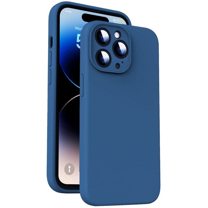 Silicone Soft Case Camera Protection Microfiber Lining Back Cover