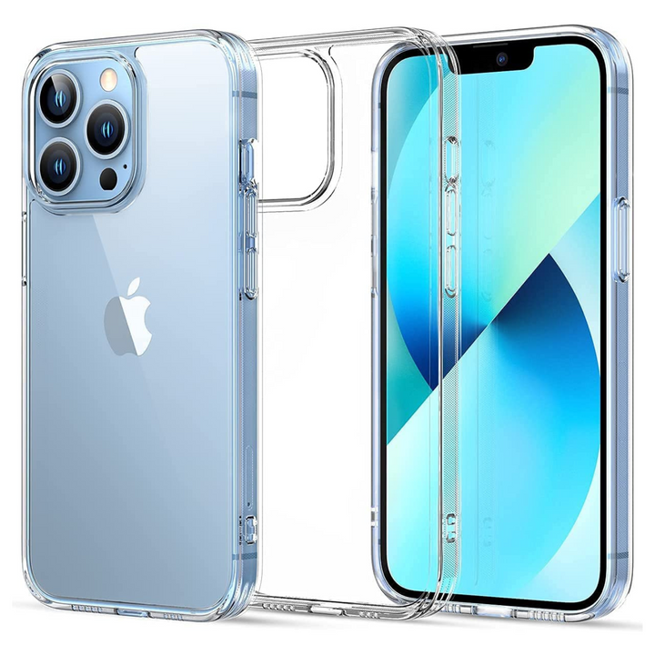 EGOTUDE Polycarbonate Hard Back Cover Case for iPhone 13 Pro-Max 6.7 inch (Clear)